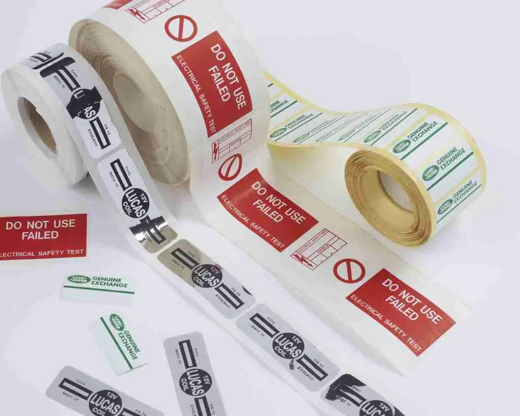 Automotive industry labels